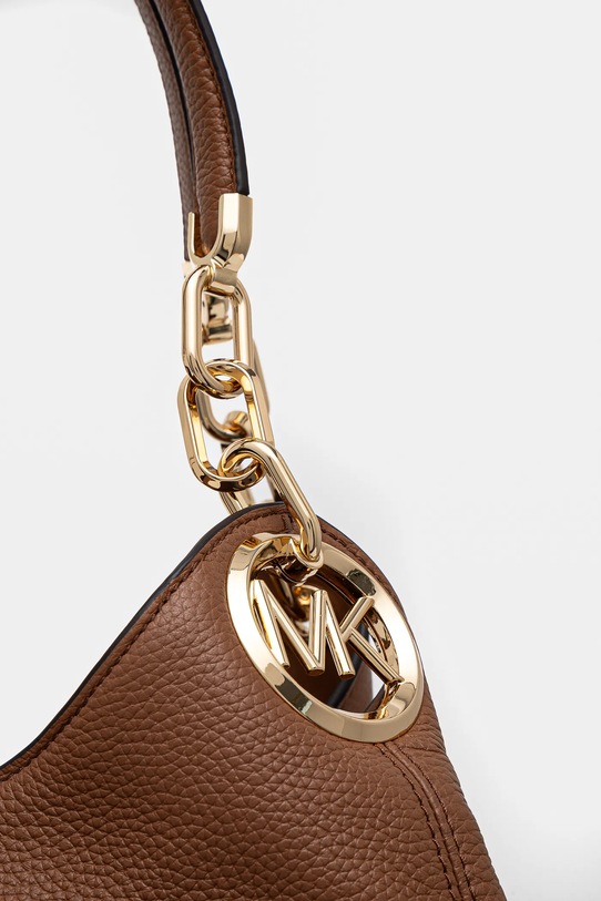 Kožená kabelka MICHAEL Michael Kors hnědá 30T9G0LE3L