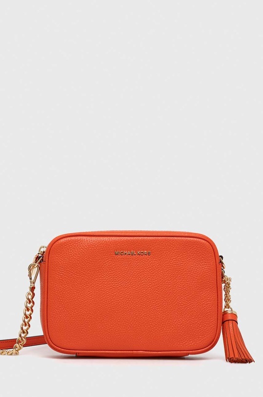 MICHAEL Michael Kors torebka skórzana skóra licowa pomarańczowy 32F7GGNM8L