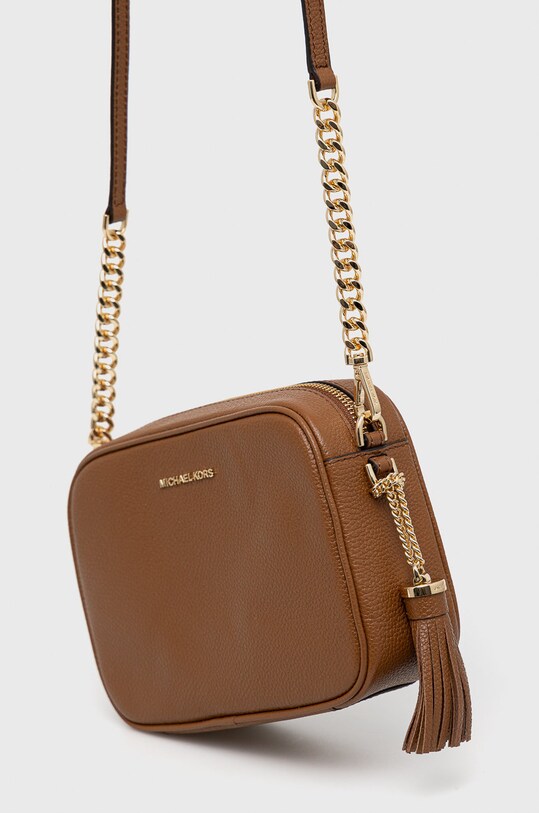 Kožená kabelka MICHAEL Michael Kors 32F7GGNM8L hnedá SS24