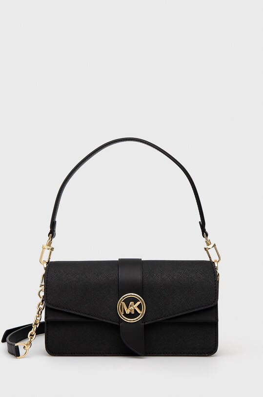 MICHAEL Michael Kors torebka skórzana 30H1GGRL2L skóra licowa czarny 30H1GGRL2L