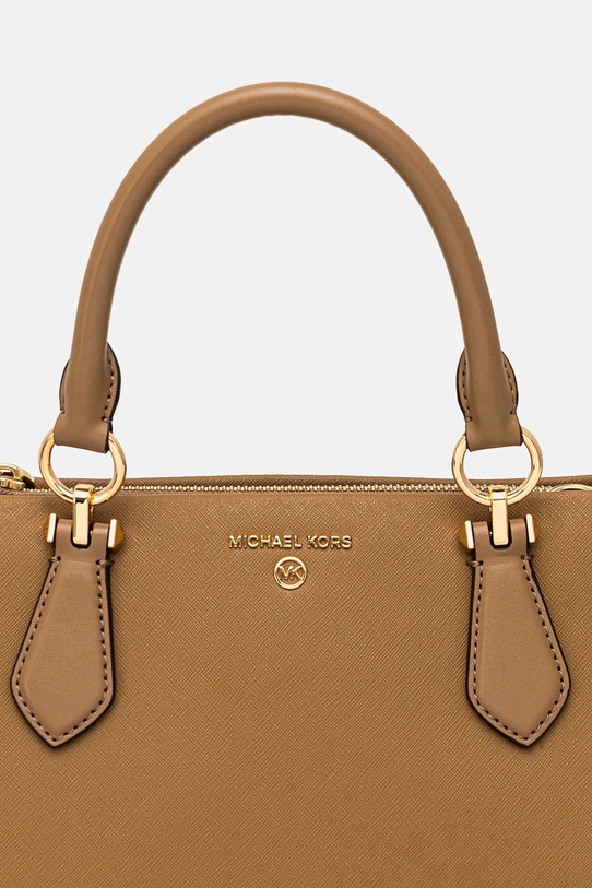 Akcesoria MICHAEL Michael Kors torebka skórzana 30S2G6AS2L beżowy
