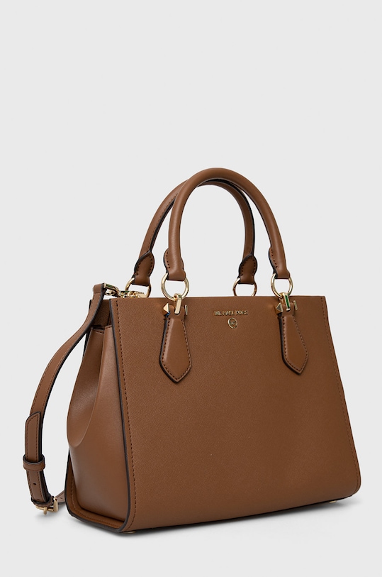 Kožená kabelka MICHAEL Michael Kors 30S2G6AS2L hnědá SS25