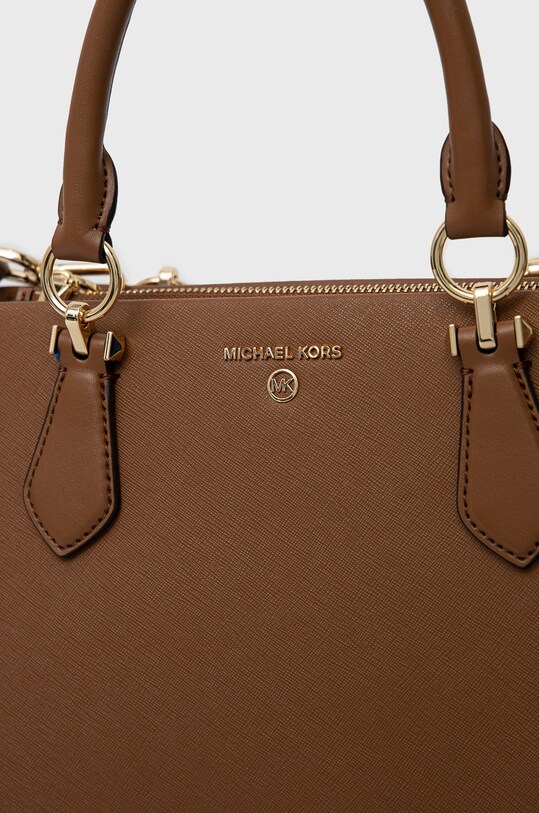 Accesorii MICHAEL Michael Kors poseta de piele 30S2G6AS2L maro