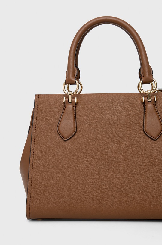 Kožená kabelka MICHAEL Michael Kors hnědá 30S2G6AS2L