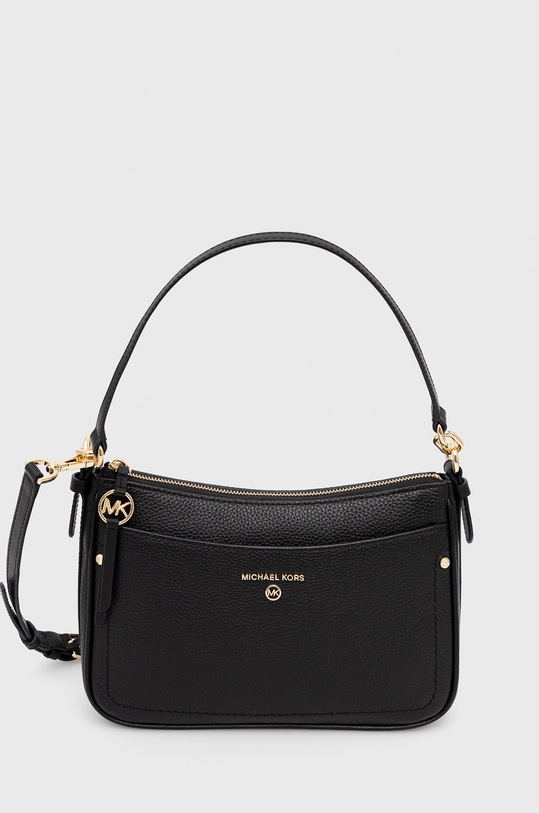 Kožená kabelka MICHAEL Michael Kors usňová koža čierna 32S1GT9C8L