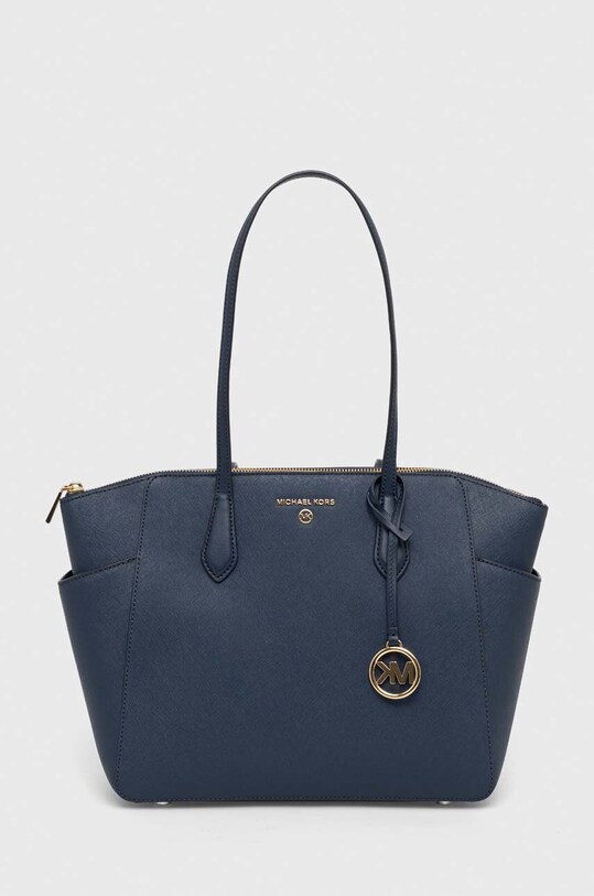 MICHAEL Michael Kors poseta de piele uni bleumarin 30S2G6AT2L