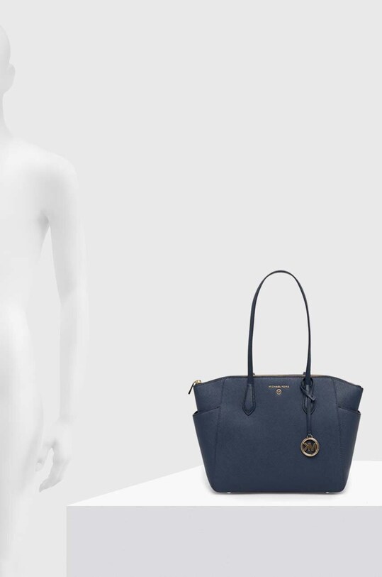 MICHAEL Michael Kors poseta de piele 30S2G6AT2L bleumarin