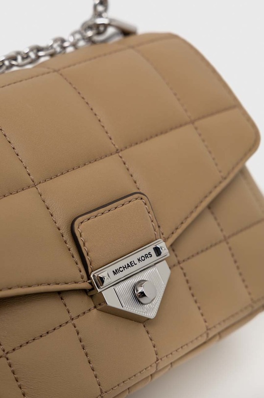 Akcesoria MICHAEL Michael Kors torebka skórzana 30H0S1SL1T beżowy