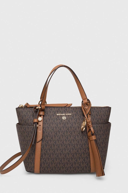 Τσάντα MICHAEL Michael Kors συνθετικό καφέ 30T0GNXT1B