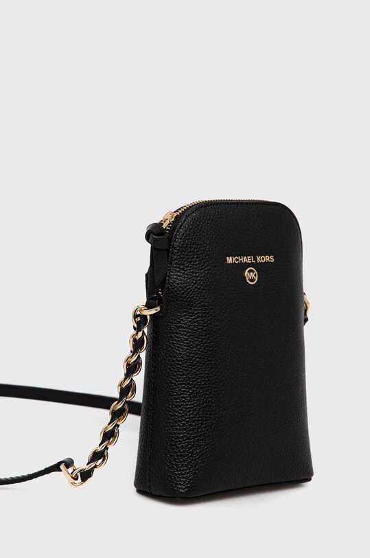 MICHAEL Michael Kors husa din piele pentru telefon 32T0GT9C1L negru SS22