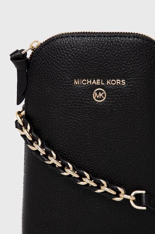 MICHAEL Michael Kors husa din piele pentru telefon negru 32T0GT9C1L
