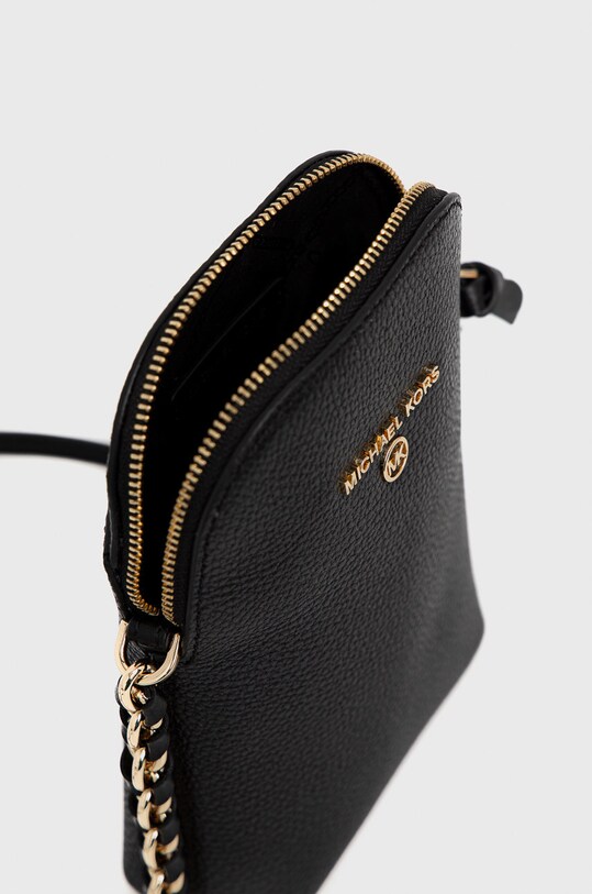 MICHAEL Michael Kors husa din piele pentru telefon 32T0GT9C1L negru