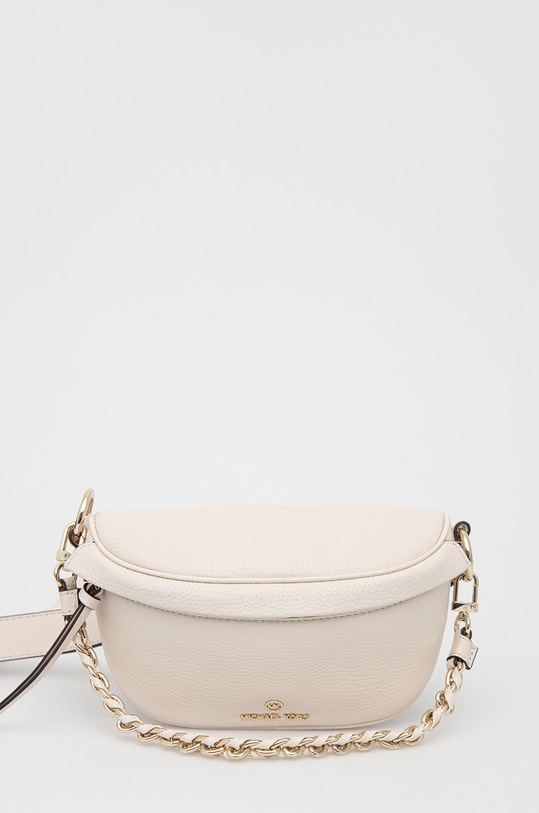 Шкіряна сумочка MICHAEL Michael Kors лицьова шкіра бежевий 30S2L04M1L