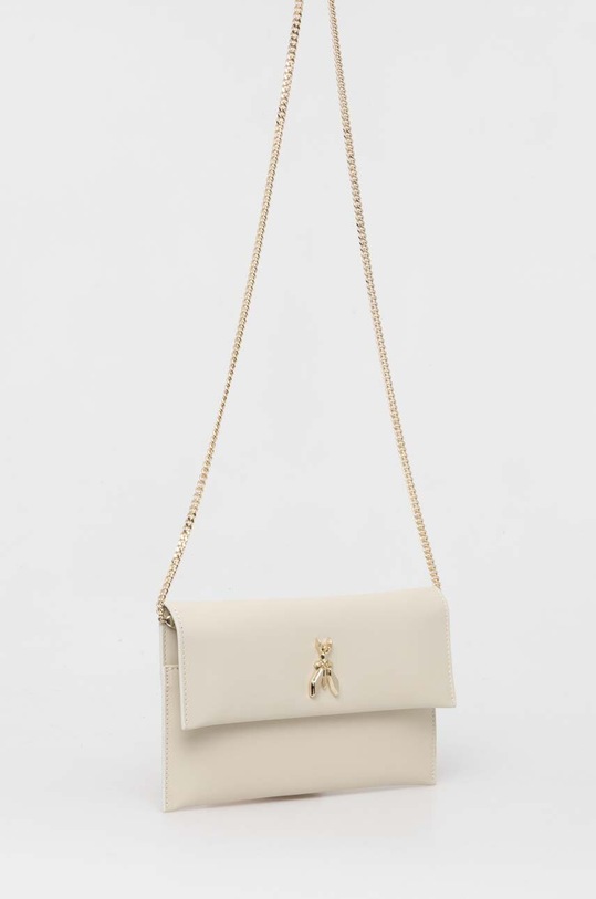 Patrizia Pepe kopertówka skórzana CB5460.L011 beżowy SS25