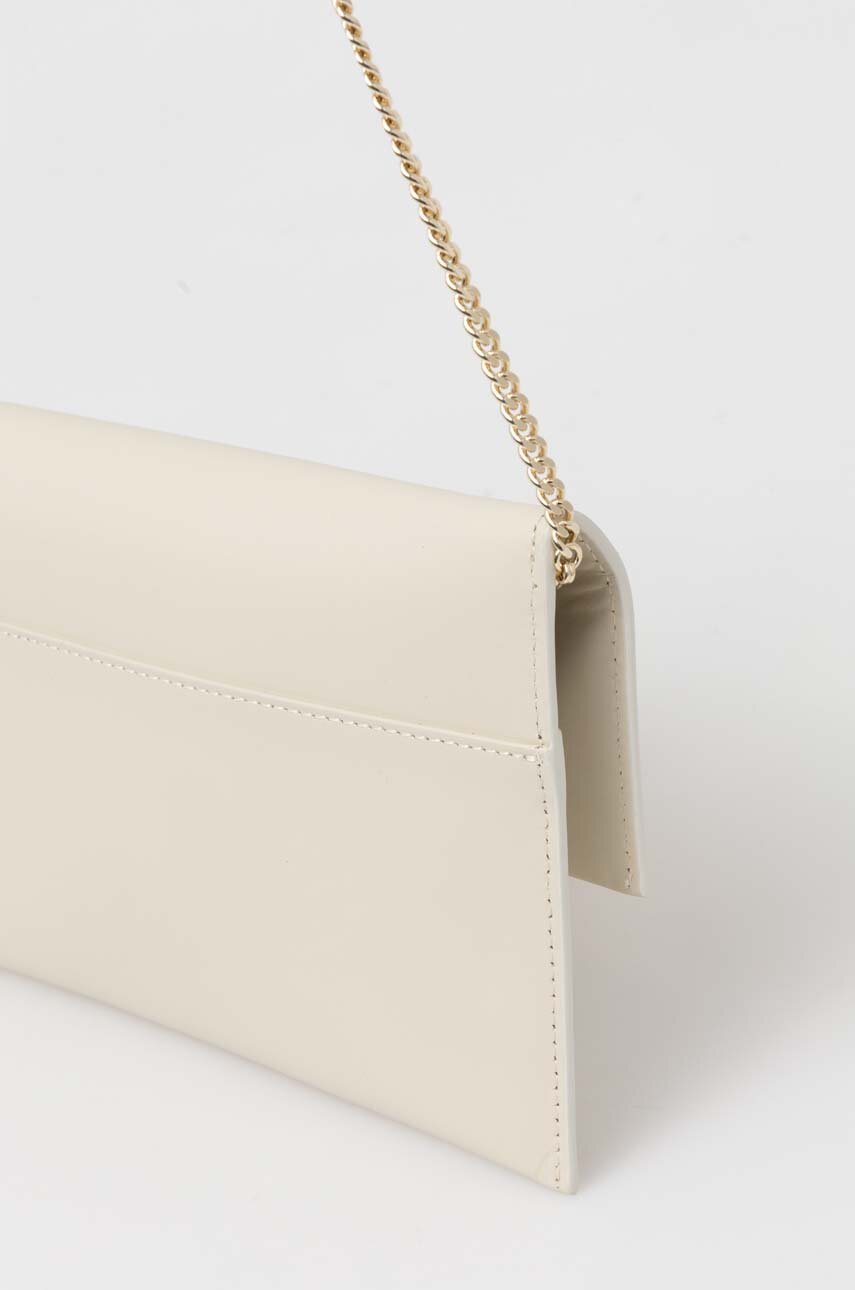 Patrizia Pepe kopertówka skórzana beżowy CB5460.L011