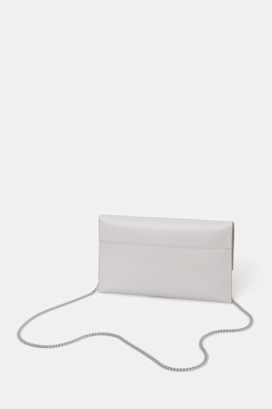 Akcesoria Patrizia Pepe kopertówka damska skórzana CB5460.L011 szary