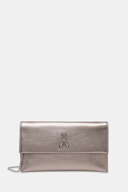 Patrizia Pepe pochette di pelle pelle fiore grigio CB5460.L041