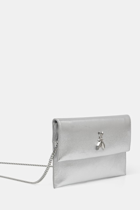 Patrizia Pepe kopertówka damska skórzana CB5460.L041 srebrny AA00