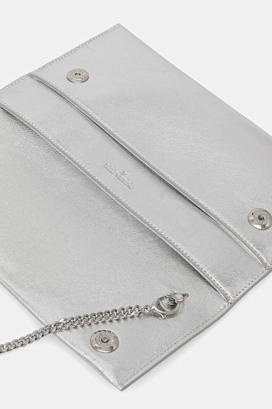 Patrizia Pepe kopertówka damska skórzana CB5460.L041 srebrny