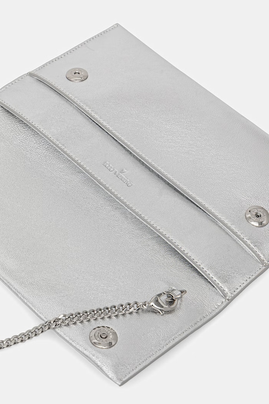 Patrizia Pepe kopertówka damska skórzana CB5460.L041 srebrny