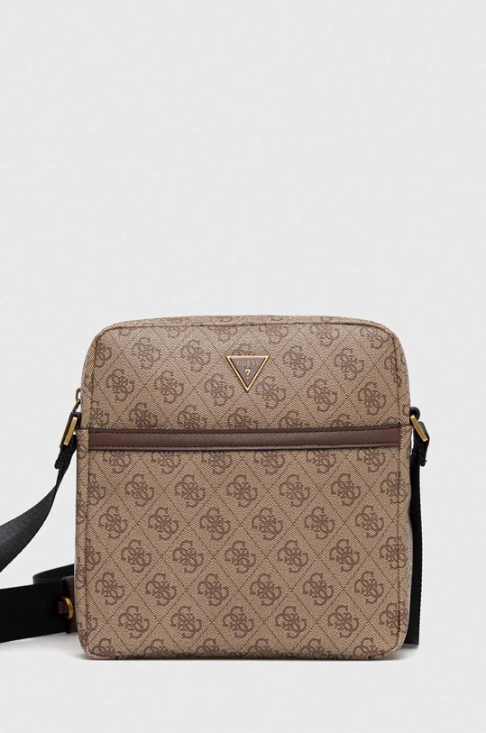 Malá taška Guess VEZZOLA imitácia kože béžová HMEVZL.P2258
