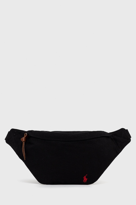 Ledvinka Polo Ralph Lauren hladký černá 405842687001