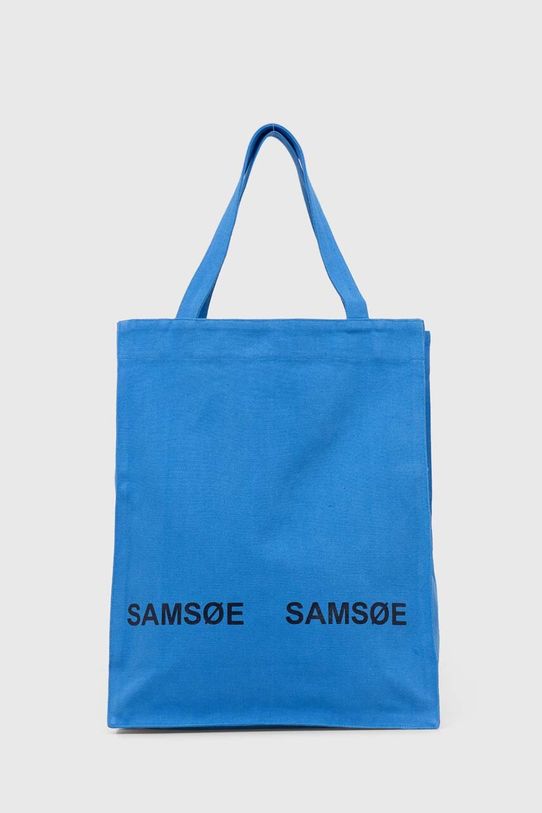 Samsoe Samsoe torebka Luca nadruk niebieski UNI214000