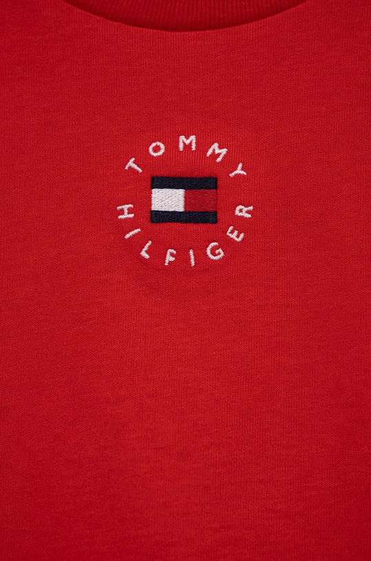 Băieți Tommy Hilfiger tricou de bumbac pentru copii KS0KS00240.PPYY rosu