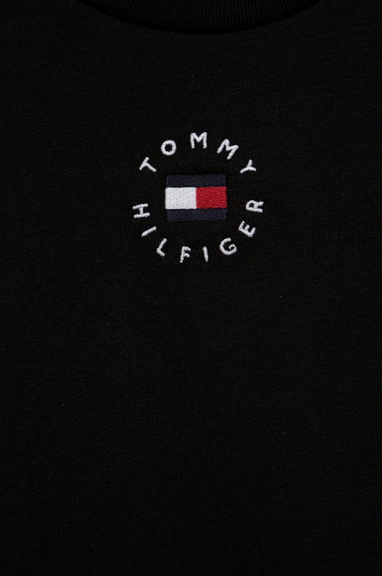 CHLAPEC Dětské bavlněné tričko Tommy Hilfiger KS0KS00240.PPYY černá