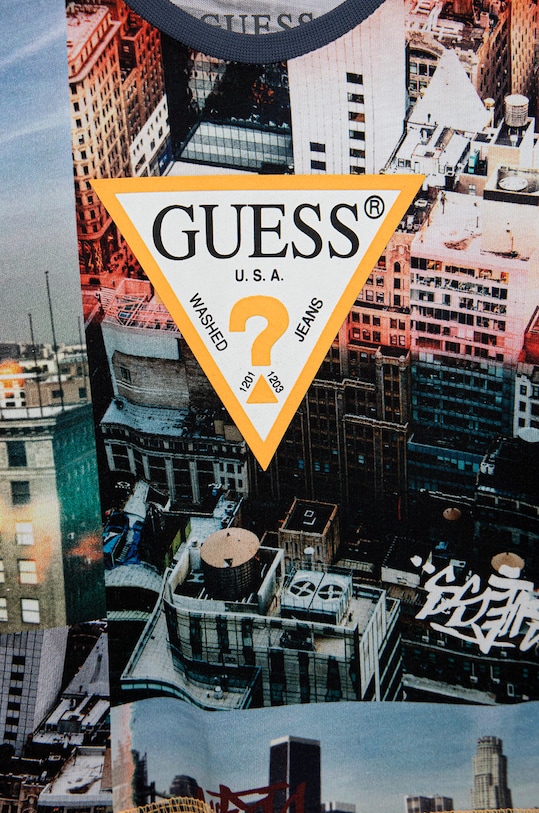 Αγορίστικα Παιδικό βαμβακερό μπλουζάκι Guess N2GI06.K8HM3 πολύχρωμο
