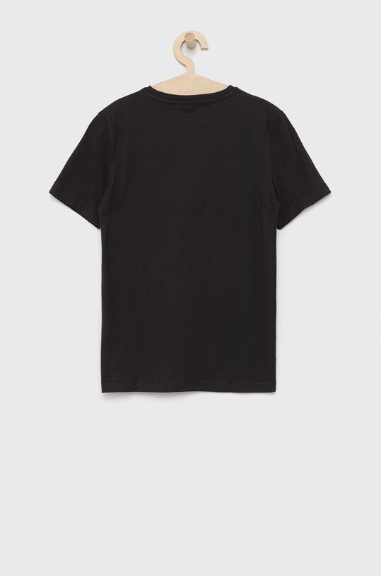 Dječja pamučna majica kratkih rukava Calvin Klein Jeans crna IB0IB01093.PPYY