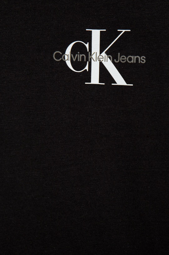 Chłopiec Calvin Klein Jeans t-shirt bawełniany dziecięcy IB0IB01231.PPYY IB0IB01231.PPYY czarny