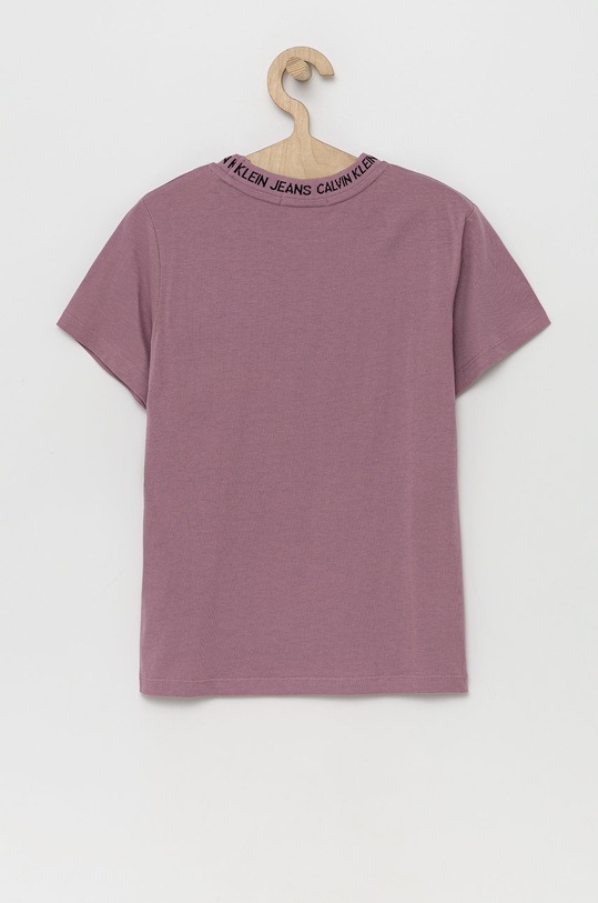 Calvin Klein Jeans tricou de bumbac pentru copii IU0IU00234.PPYY violet SS22