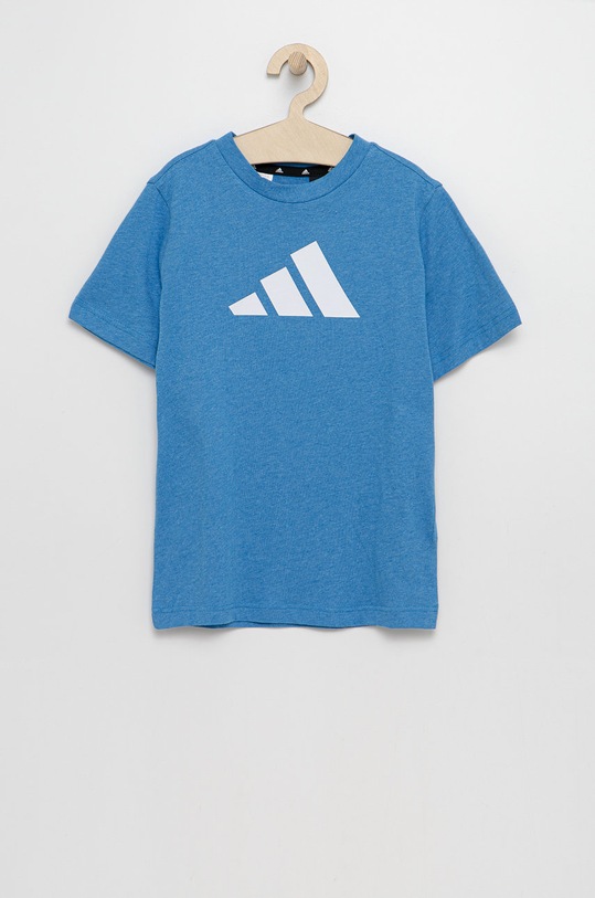 Detské bavlnené tričko adidas Performance HG8861 bavlna modrá HG8861