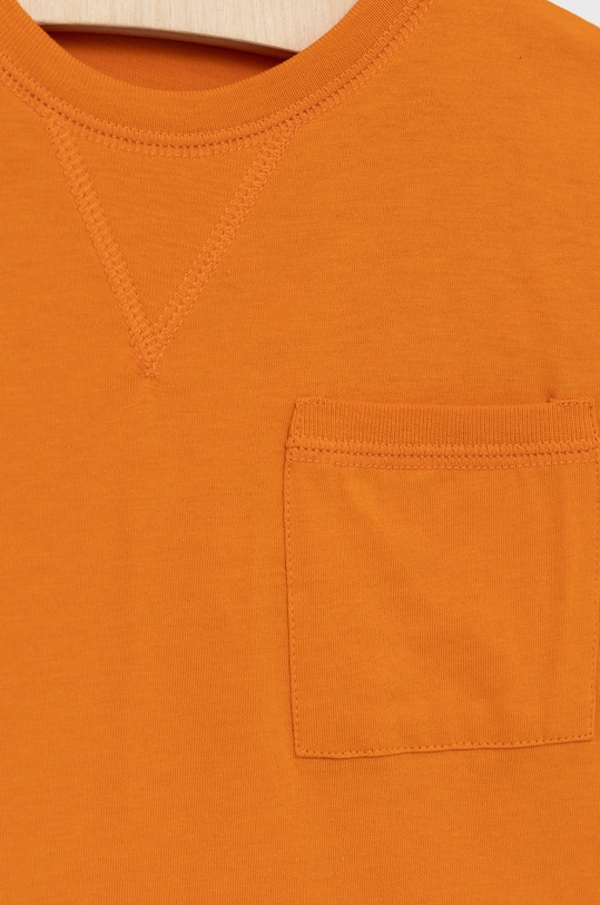 Chłopiec United Colors of Benetton t-shirt bawełniany dziecięcy 3I1XC101W.G pomarańczowy