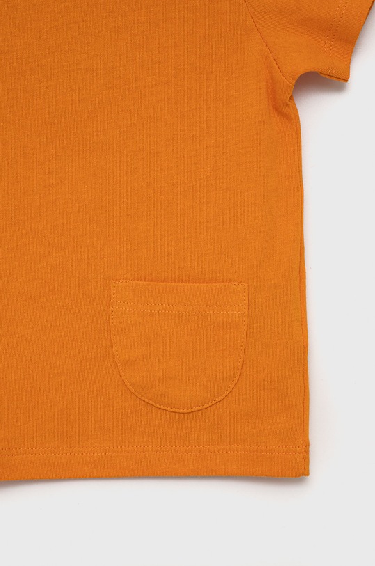 Chłopiec United Colors of Benetton t-shirt bawełniany dziecięcy 3I1XG100M.P pomarańczowy