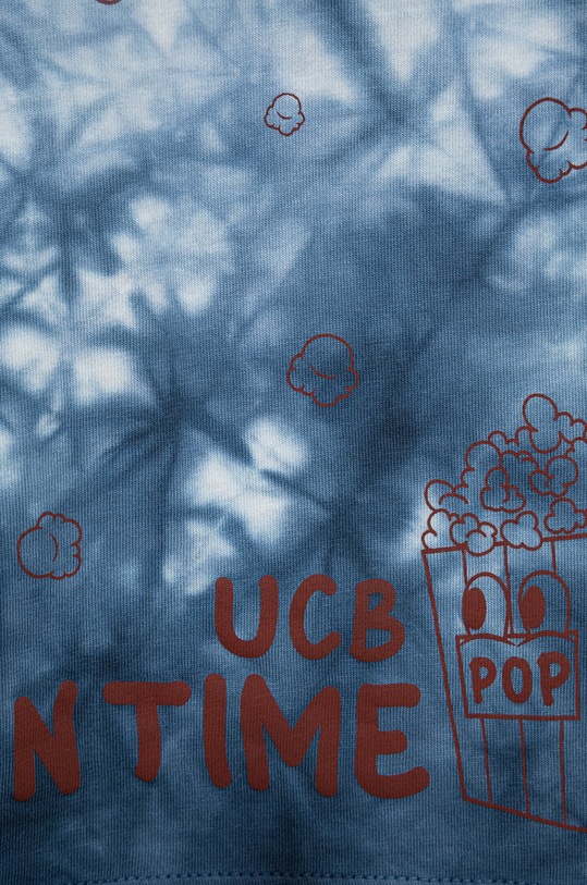 Dječaci Dječja pamučna majica kratkih rukava United Colors of Benetton 3085G103C.P plava