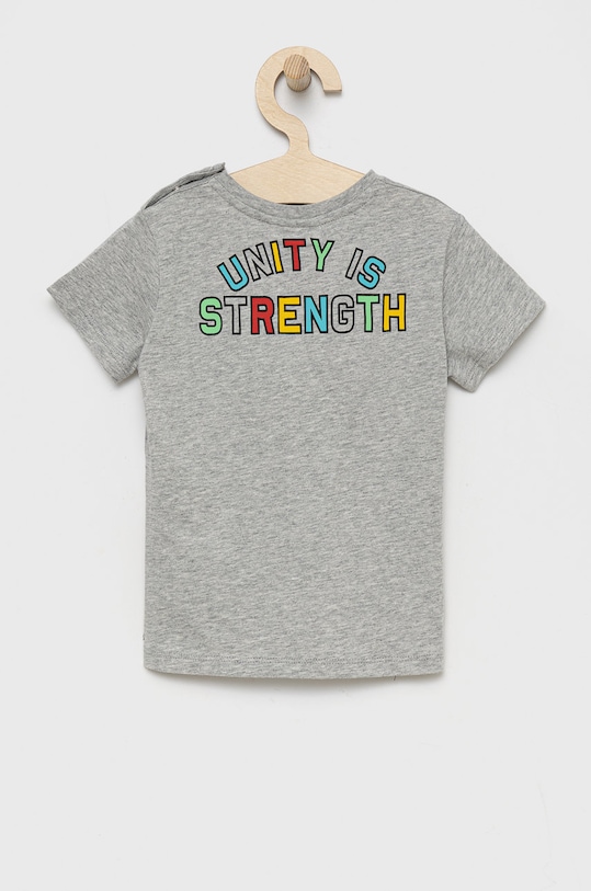 United Colors of Benetton tricou de bumbac pentru copii 3096G103J.P gri SS22