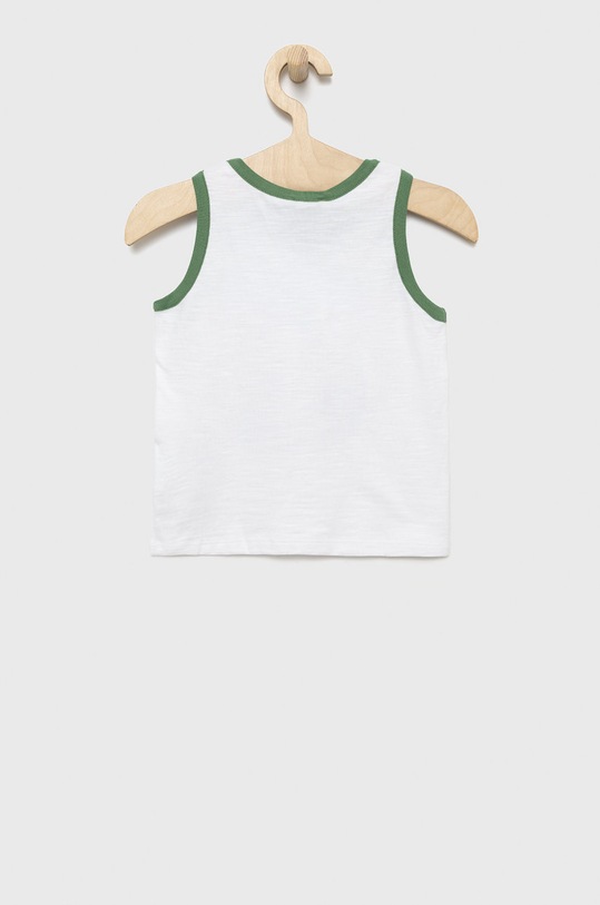 United Colors of Benetton top bawełniany dziecięcy 3BVXGH009.P biały SS22