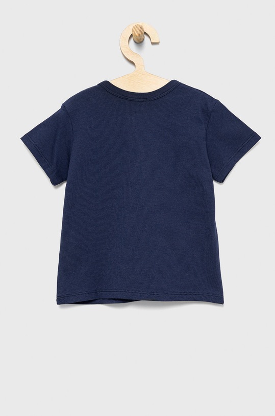Dječja pamučna majica kratkih rukava United Colors of Benetton 3I1XG103D.P mornarsko plava SS22
