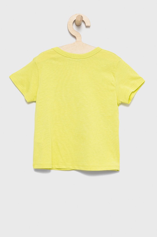 Dječja pamučna majica kratkih rukava United Colors of Benetton 3I1XG103D.P zelena SS22