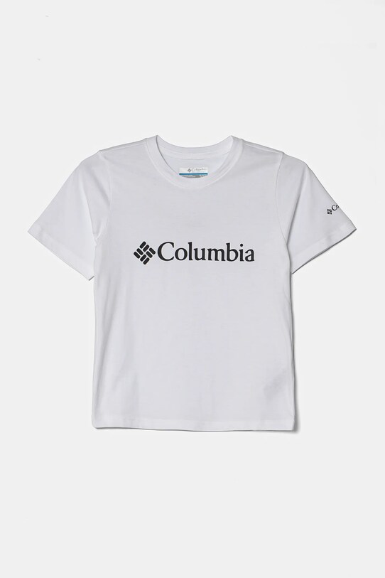 Детская хлопковая футболка Columbia хлопок белый 1989781
