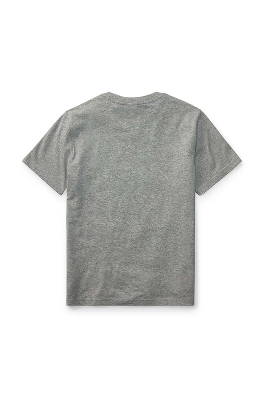 Детская хлопковая футболка Polo Ralph Lauren 323832904039 серый SS22