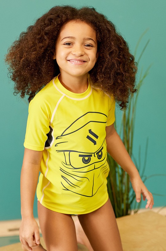 Lego t-shirt dziecięcy z elastanem żółty 11010475