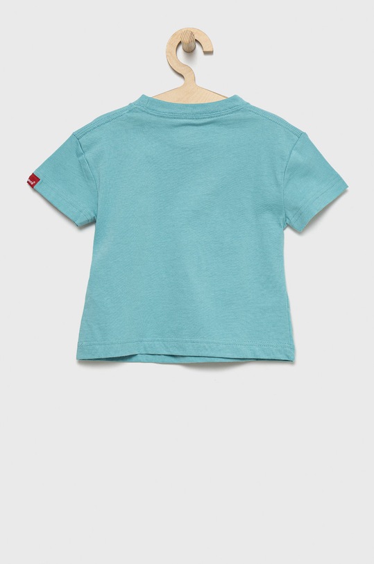 Dětské bavlněné tričko Levi's 8EE870.B tyrkysová SS22