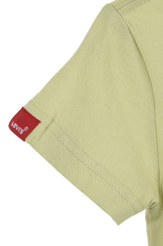Levi's t-shirt bawełniany dziecięcy zielony 8EE870.B