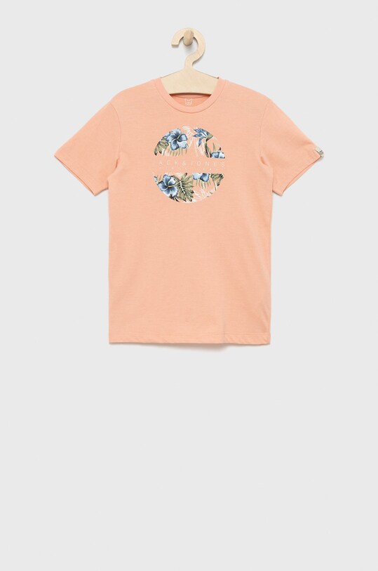 Jack & Jones tricou copii print roz 12210054.CoralPink