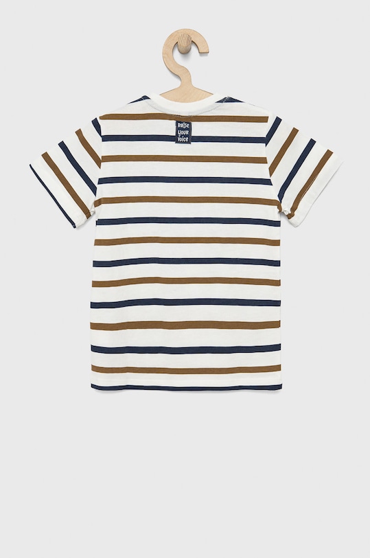 Detské bavlnené tričko Birba&Trybeyond 999.44078.00. biela SS22