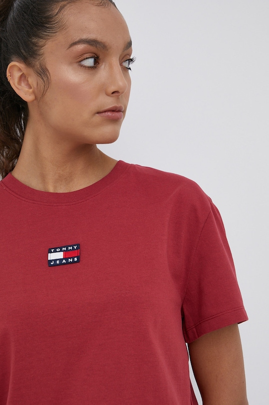 Tommy Jeans t-shirt DW0DW10404.PPYY czerwony DW0DW10404.PPYY