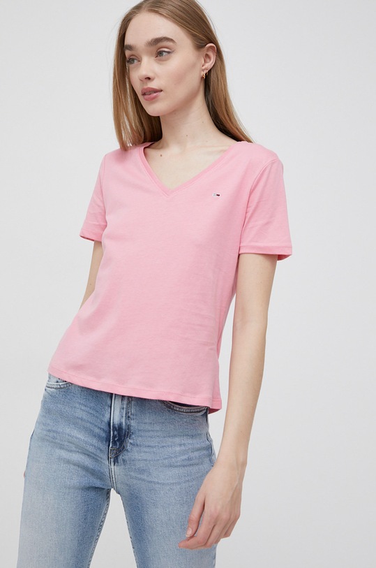 Tommy Jeans t-shirt bawełniany (2-pack) DW0DW11458.PPYY bawełna multicolor DW0DW11458.PPYY